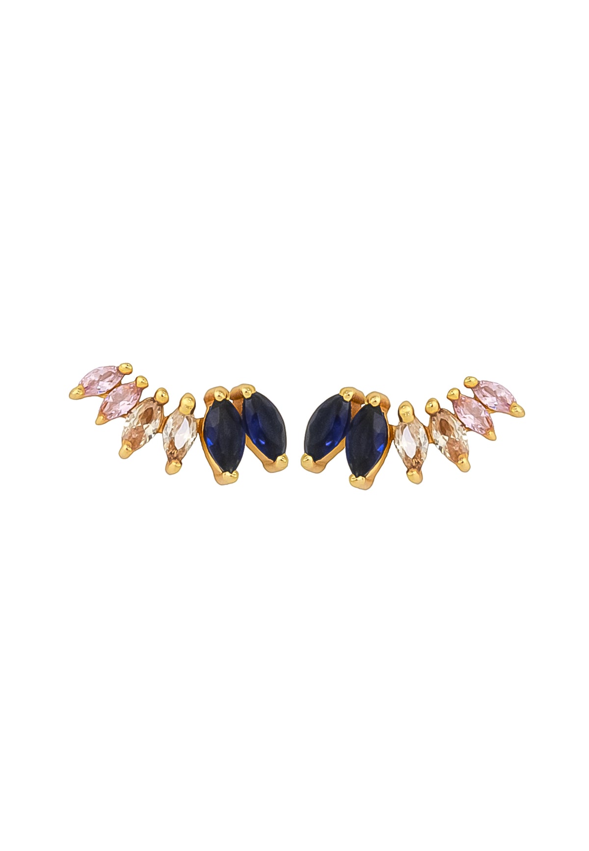Stepping stone earrings bombay sunset