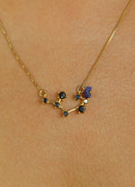 Load image into Gallery viewer, constellation aquarius zodiac necklace Bombay Sunset
