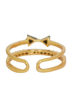 Load image into Gallery viewer, albinia bow ring Bombay Sunset
