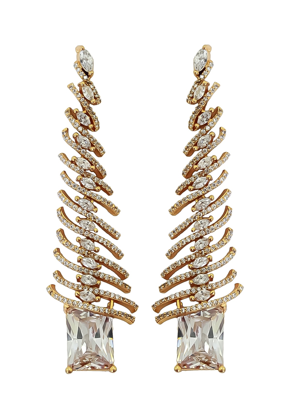 Pisa long earrings bombay sunset