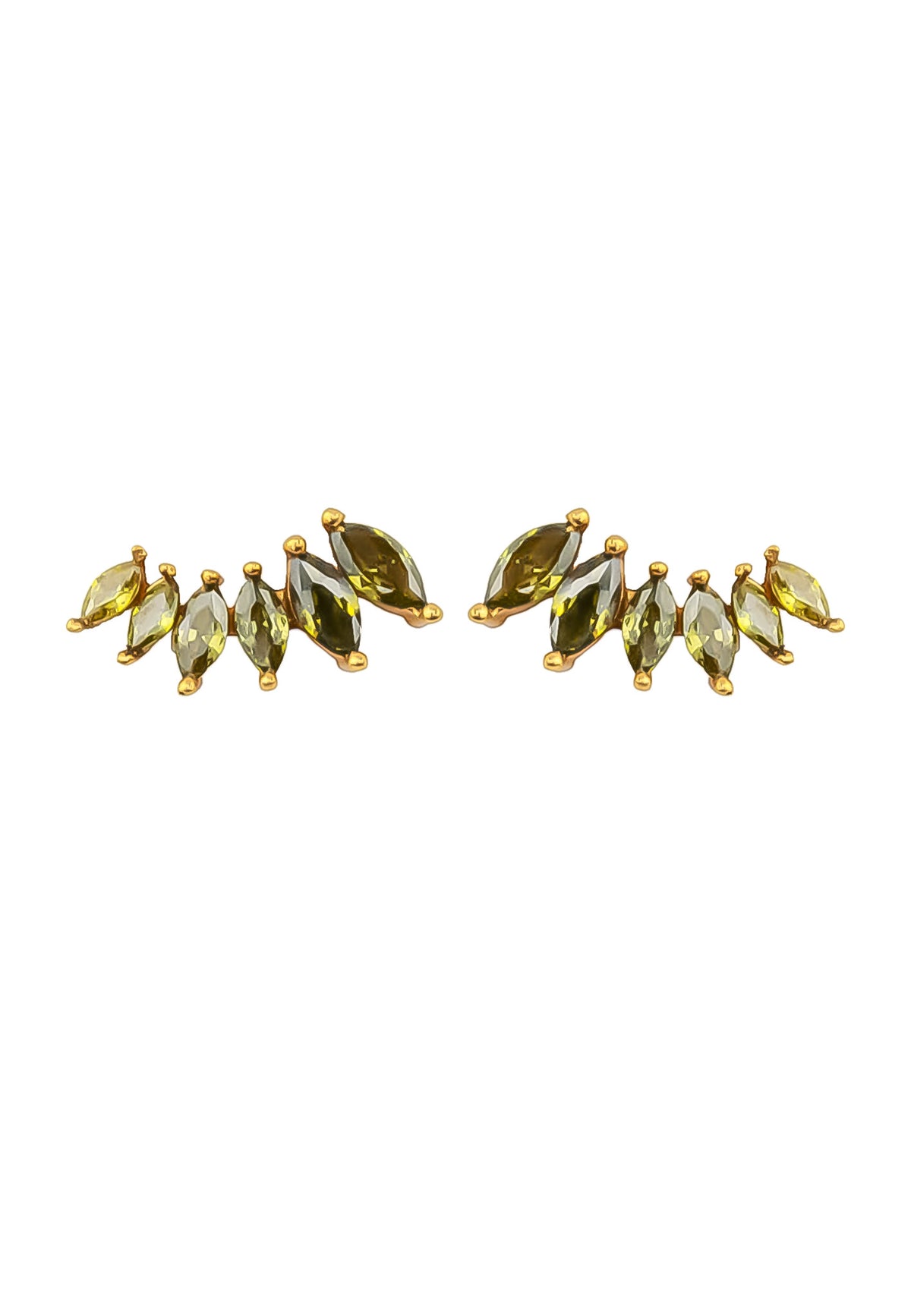 Stepping stone earrings bombay sunset
