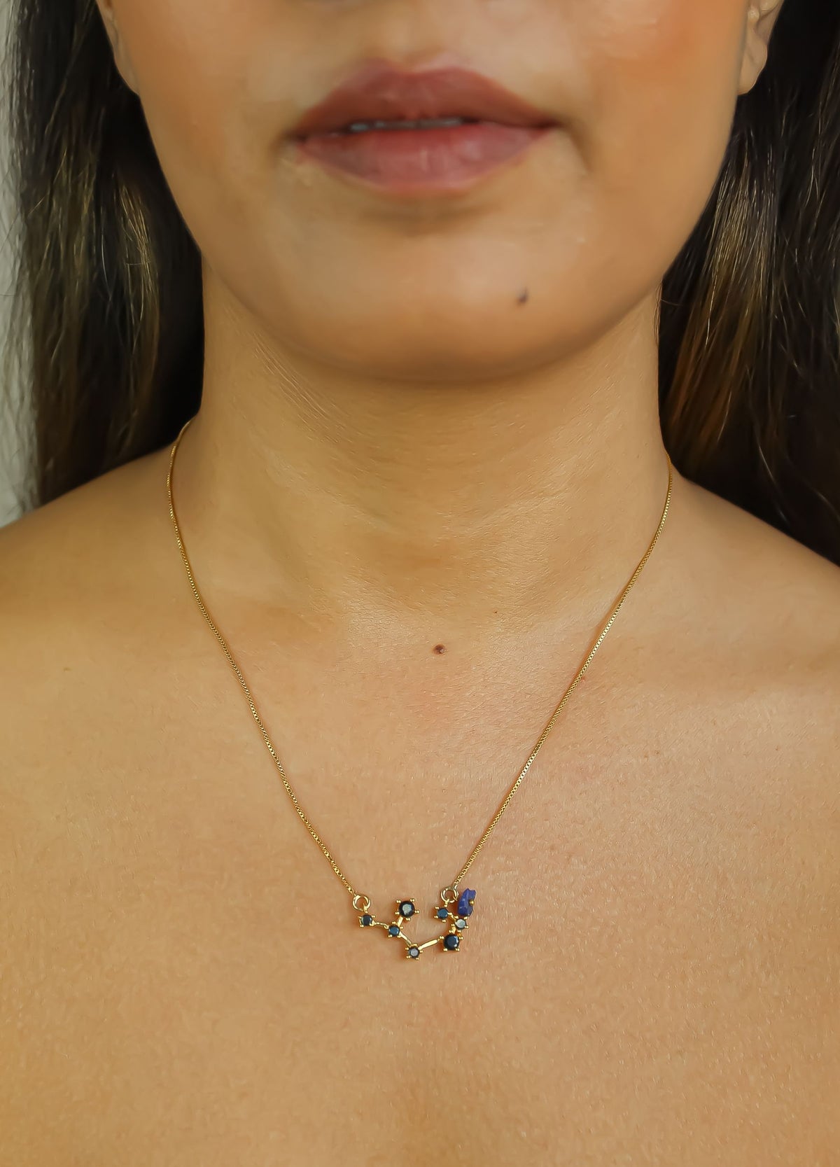constellation aquarius zodiac necklace Bombay Sunset