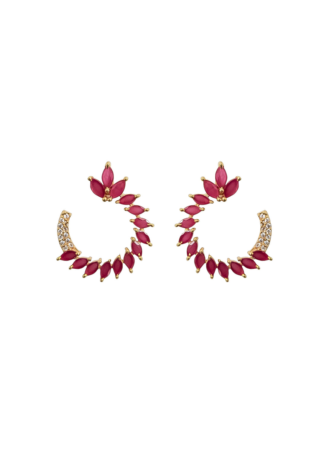 golden viper earrings Bombay Sunset