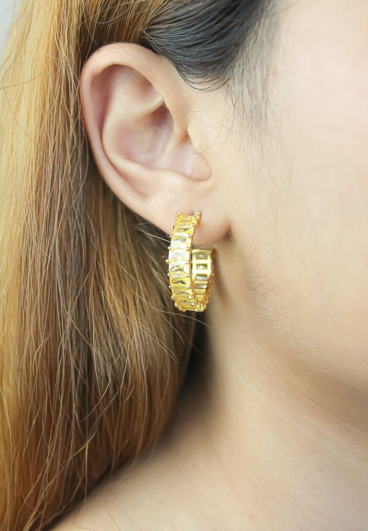 Downtown earrings bombay sunset
