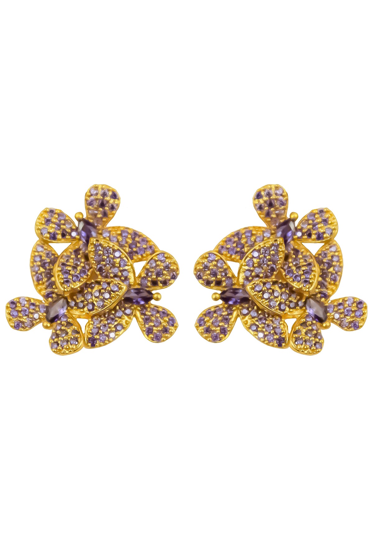 African butterfly earrings bombay sunset