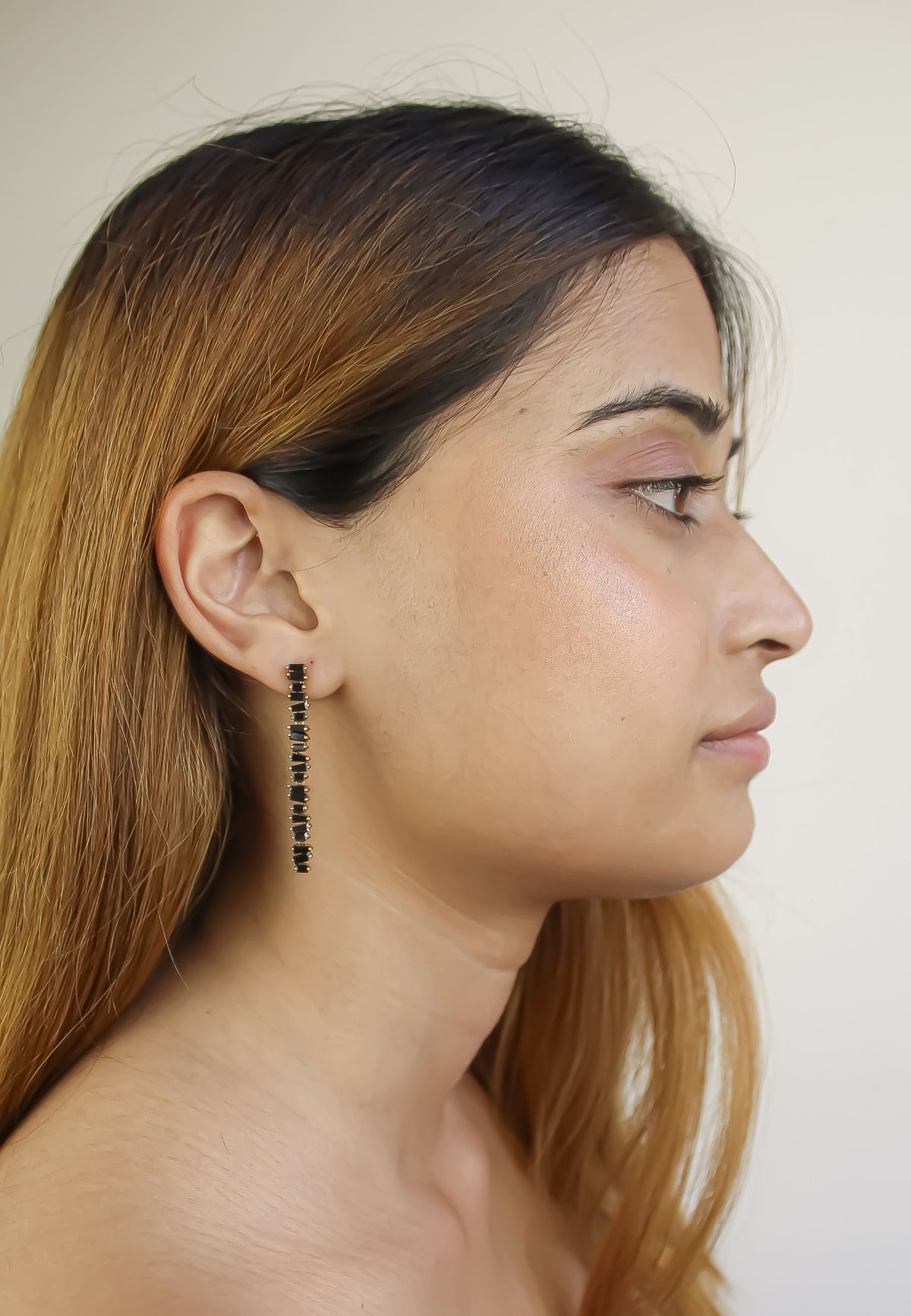 salerno long earrings Bombay Sunset