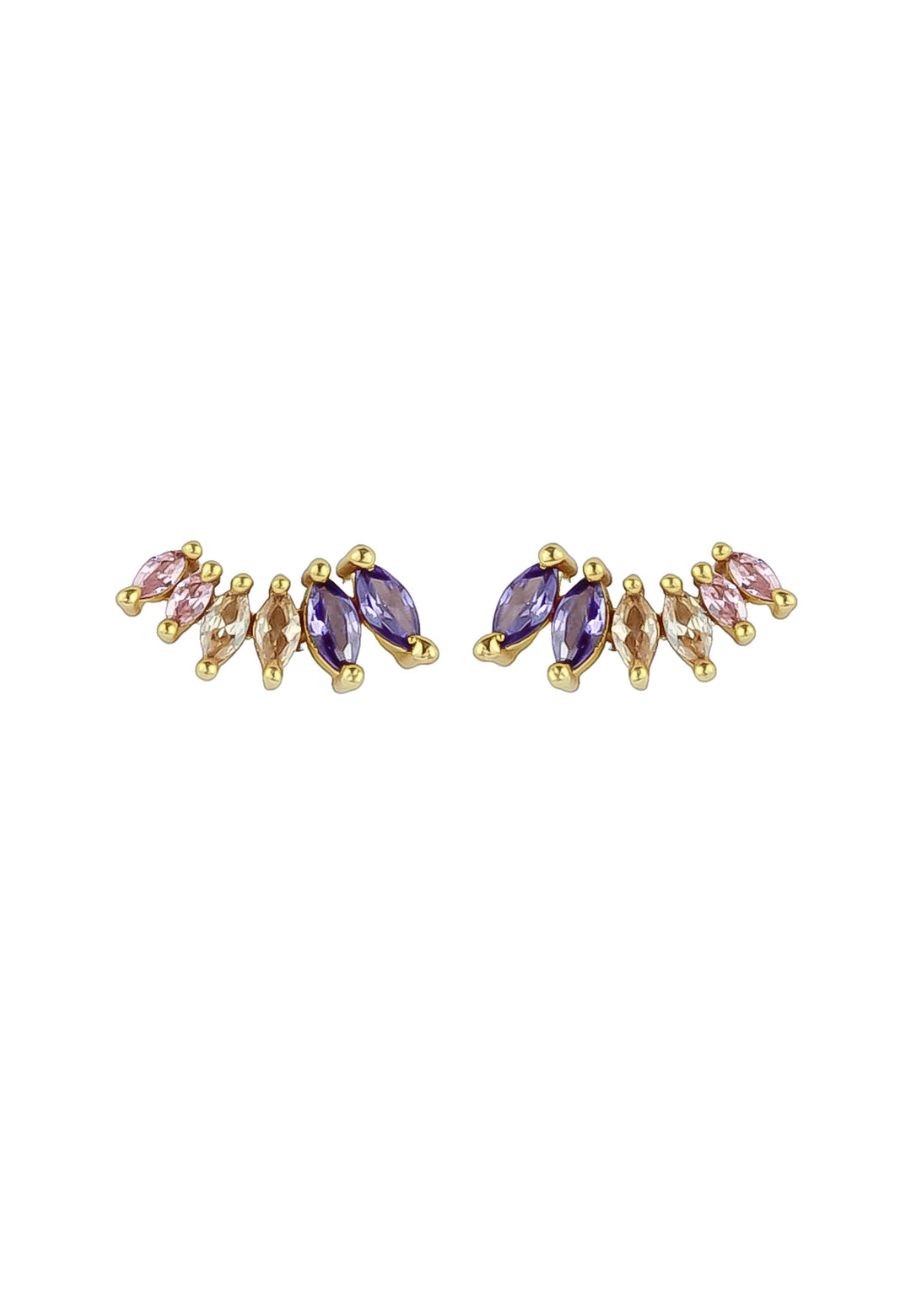 stepping stone earrings Bombay Sunset