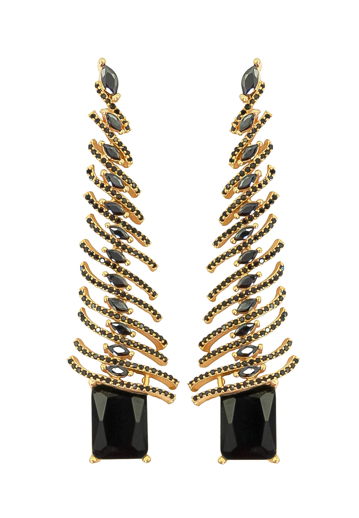 Pisa long earrings bombay sunset