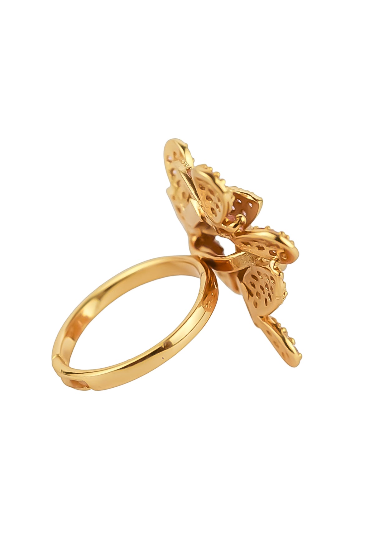 African butterfly ring bombay sunset