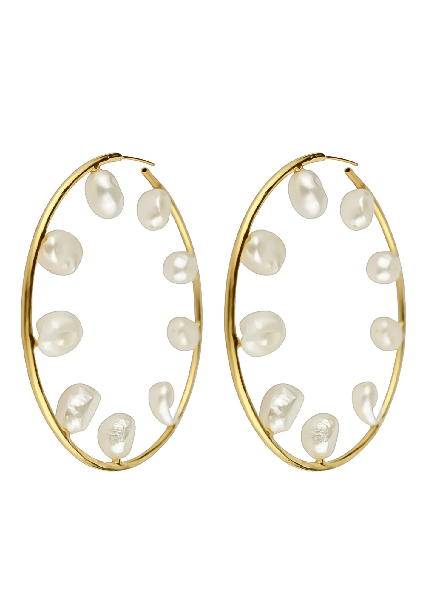 pearl hoops xl Bombay Sunset