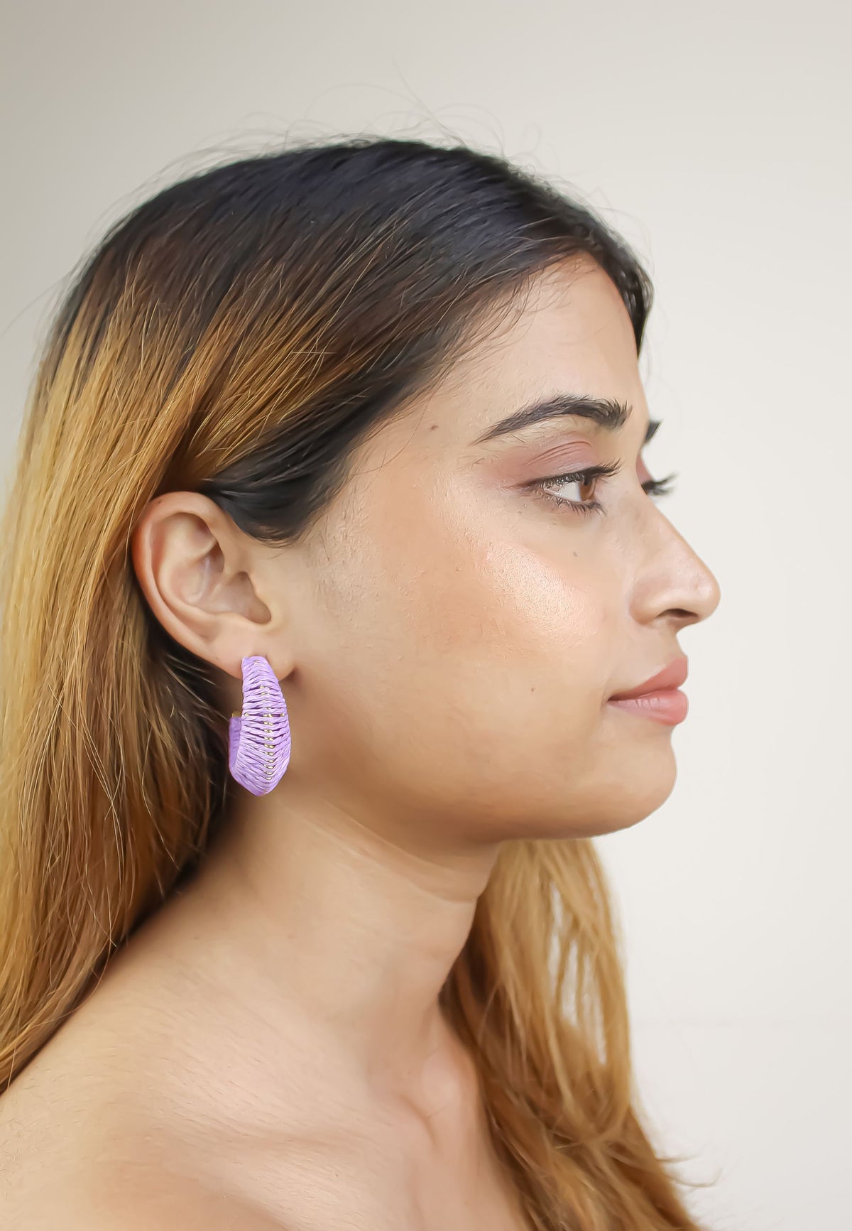 natron earrings cres Bombay Sunset