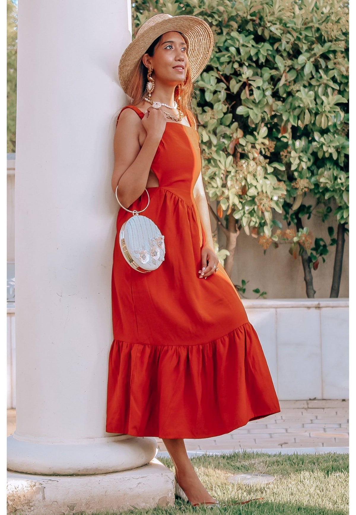 Mist clutch hvid taske bombay be sunset