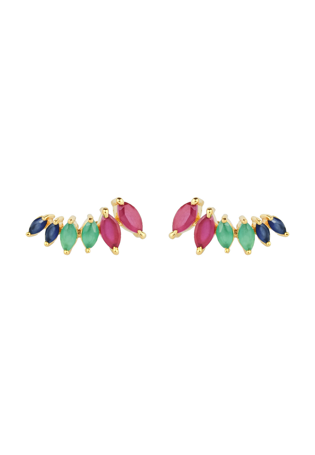 stepping stone earrings Bombay Sunset