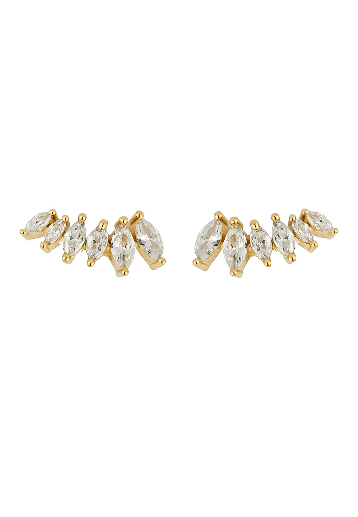 Stepping stone earrings bombay sunset