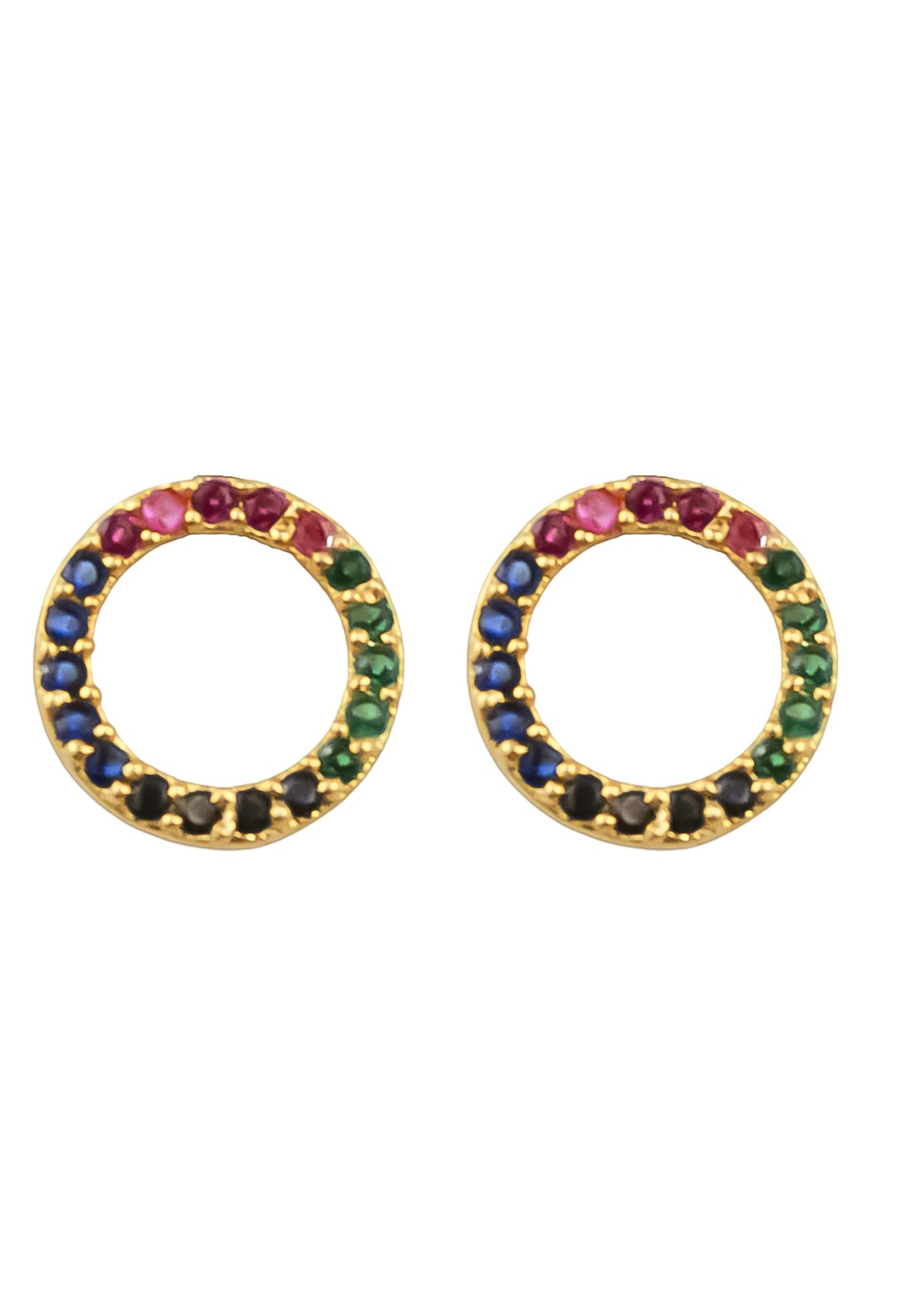 Hoop earrings bombay sunset