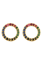 Load image into Gallery viewer, hoop earrings Bombay Sunset
