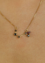 Load image into Gallery viewer, constellation aries zodiac necklace Bombay Sunset
