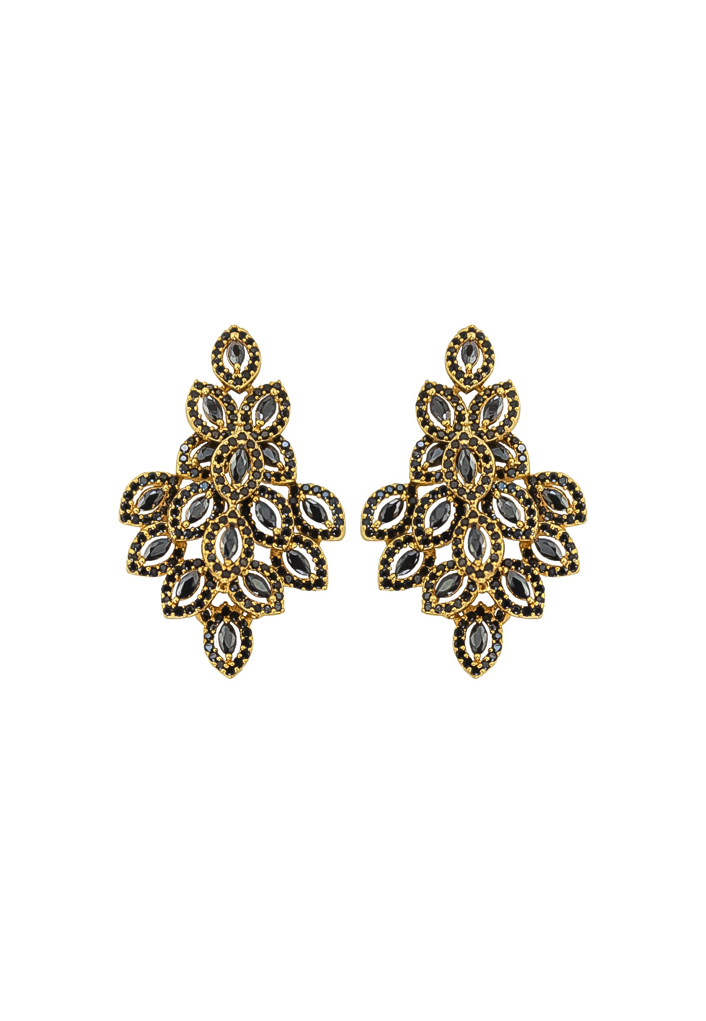 zirconia jazmin earrings Bombay Sunset