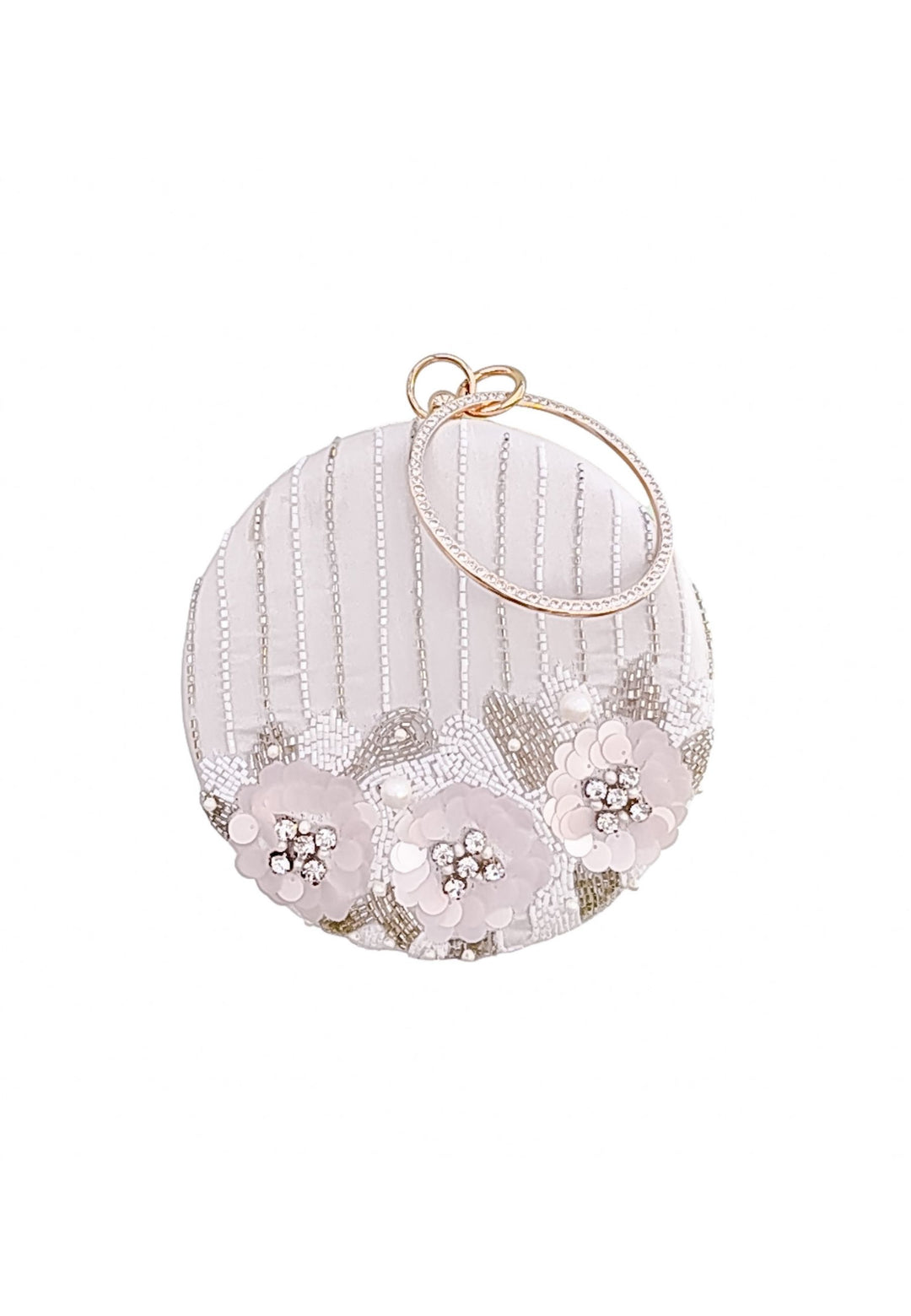 bolsa branca Bombay Be Sunset Mist Clutch