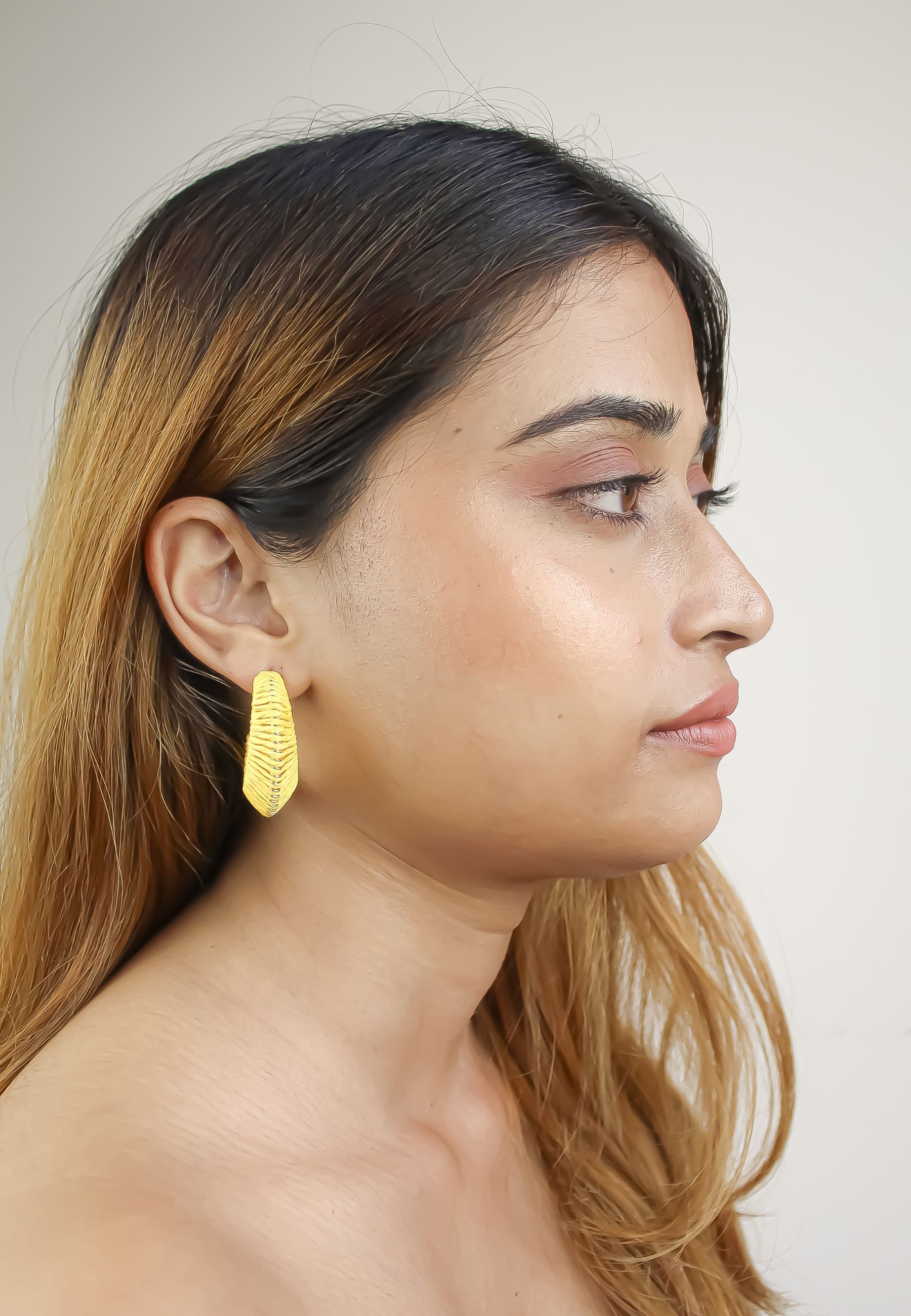 natron earrings cres Bombay Sunset