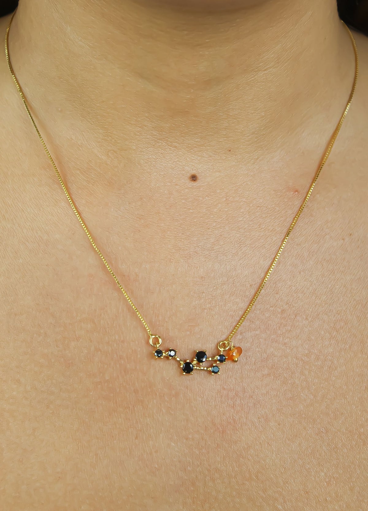 Constellation cancer zodiac necklace bombay sunset