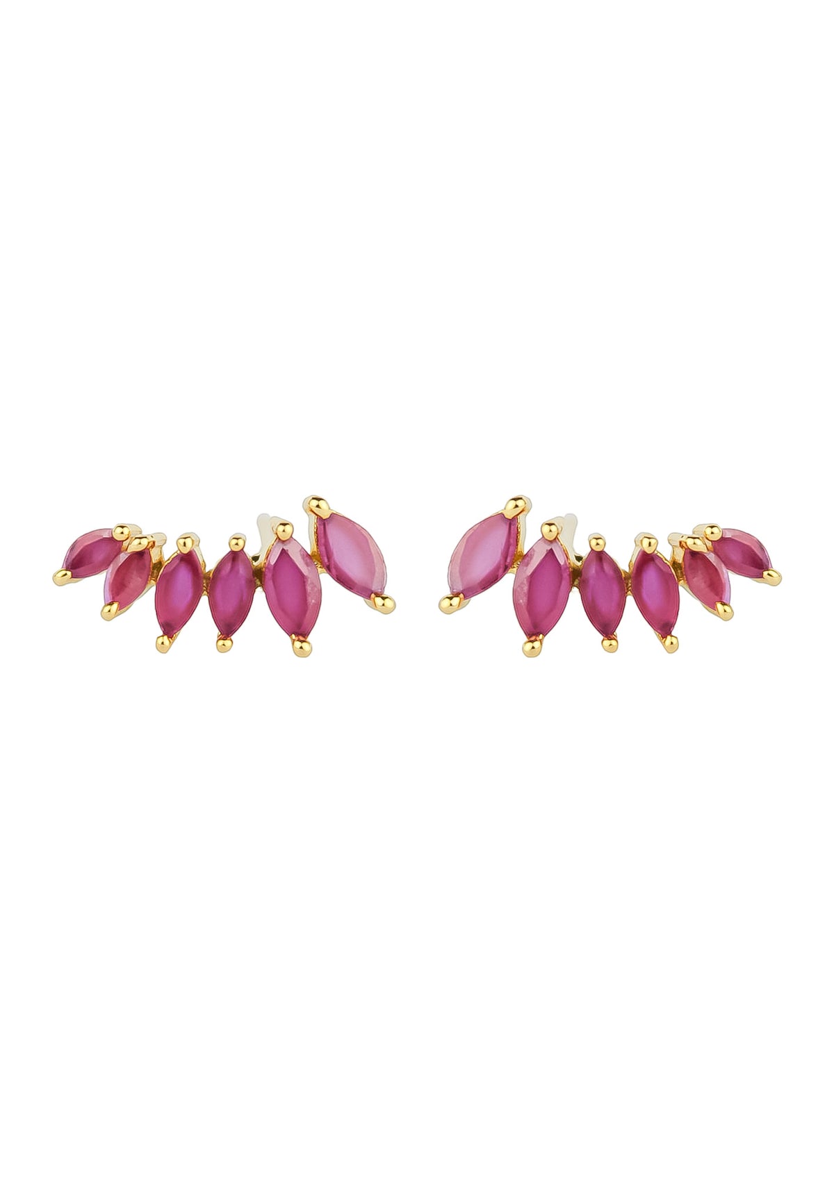 Stepping stone earrings bombay sunset
