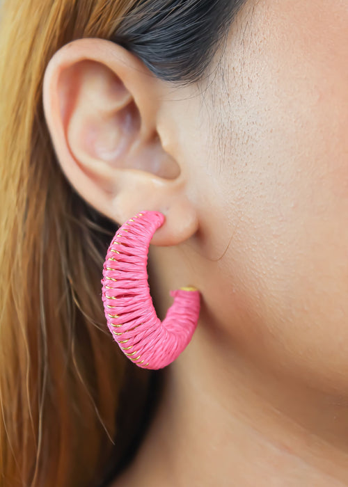 natron earrings cres Bombay Sunset