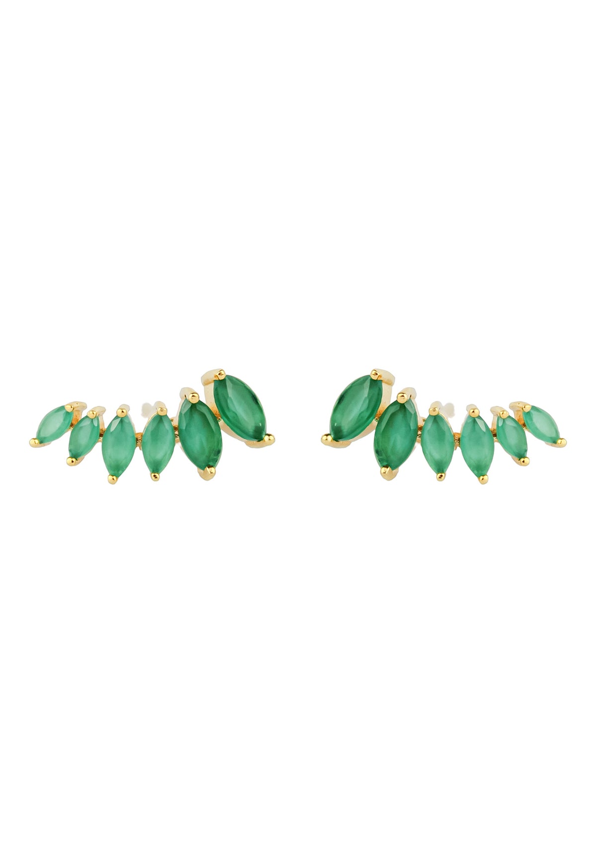 Stepping stone earrings bombay sunset