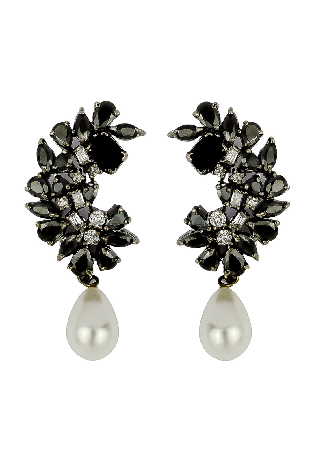 frosty pearl earrings below 50 big bridal bride bridesmaid Bombay Sunset