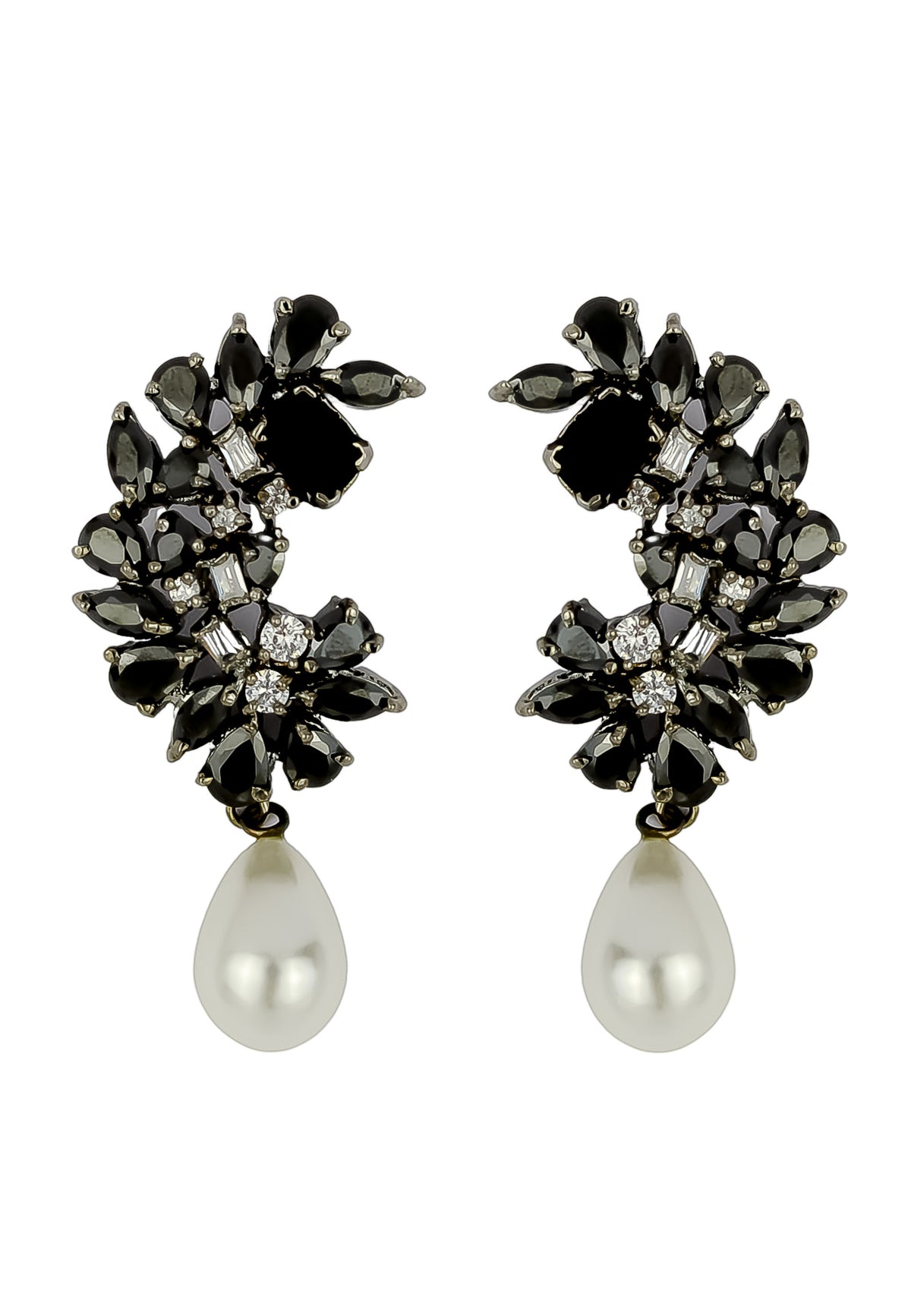 Frosty pearl earrings below 50 big bridal bride bridesmaid bombay sunset
