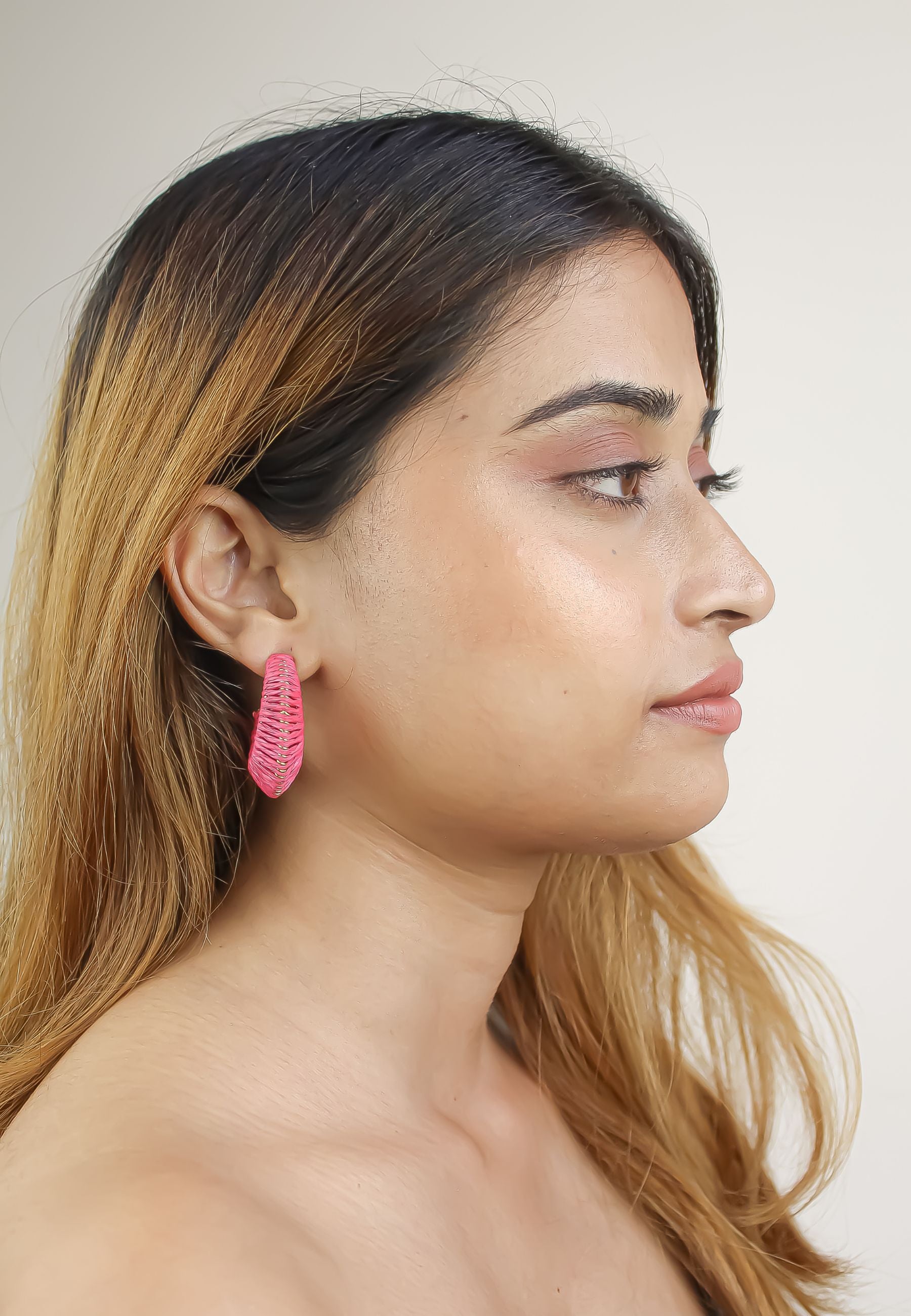 natron earrings cres Bombay Sunset