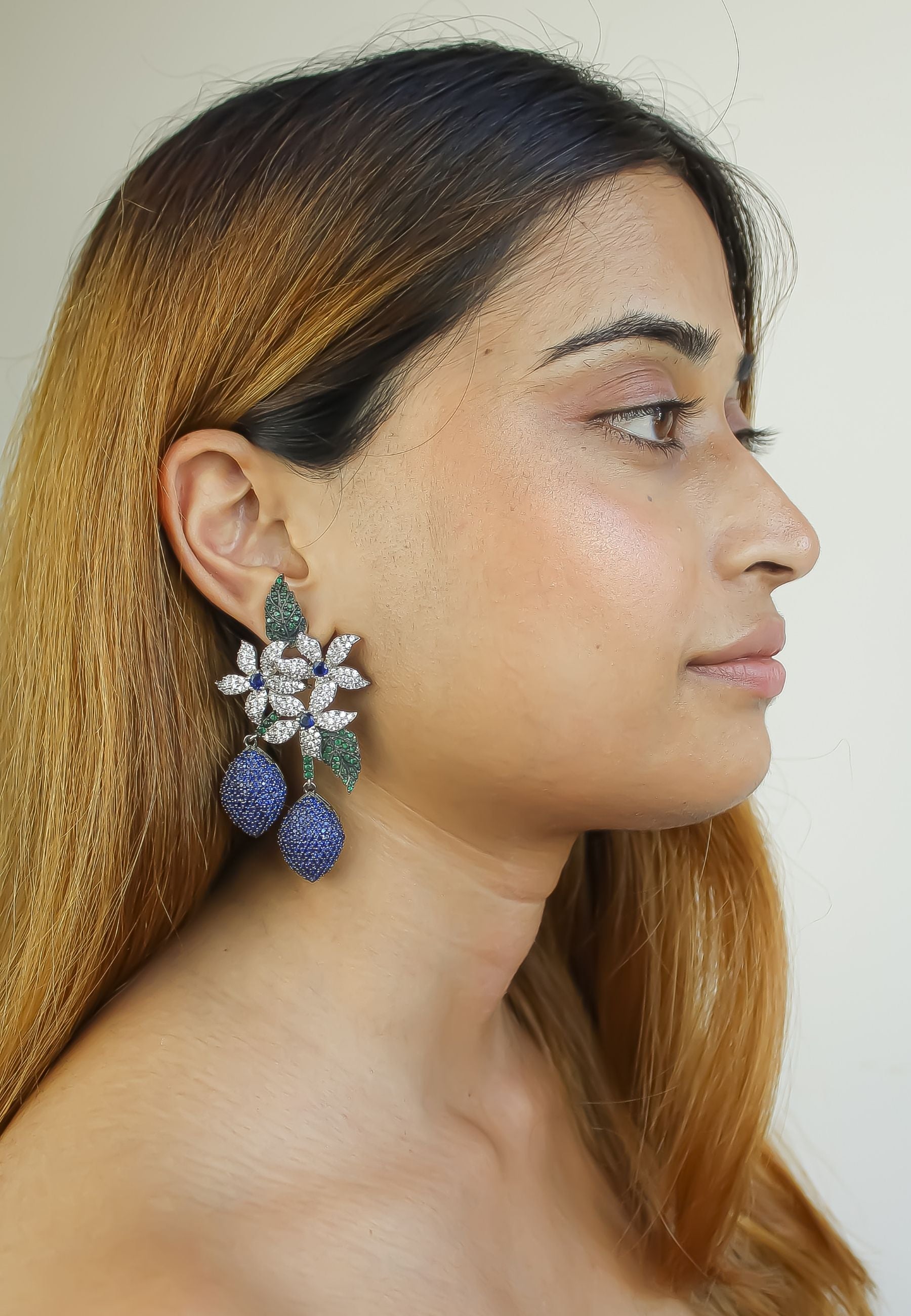 zeus earrings Bombay Sunset