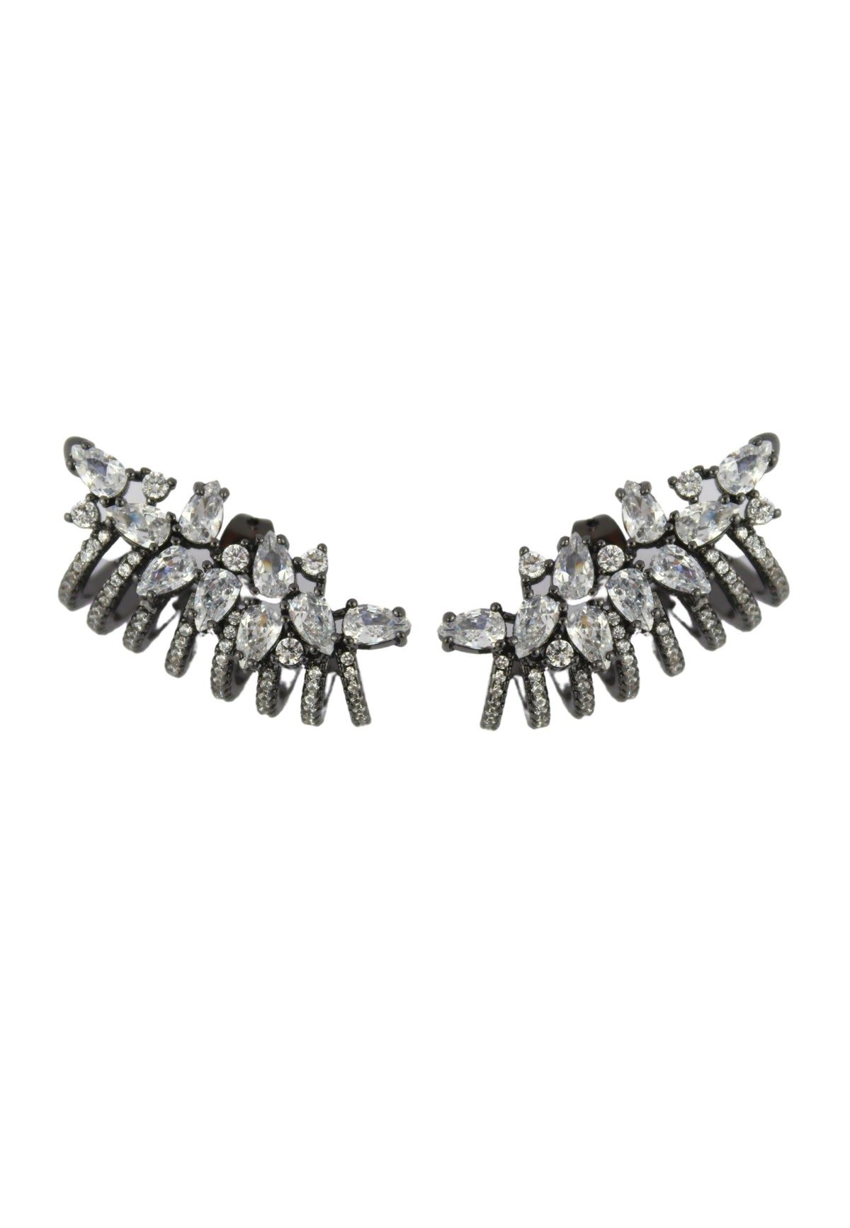 London climber earrings with stones be sunset