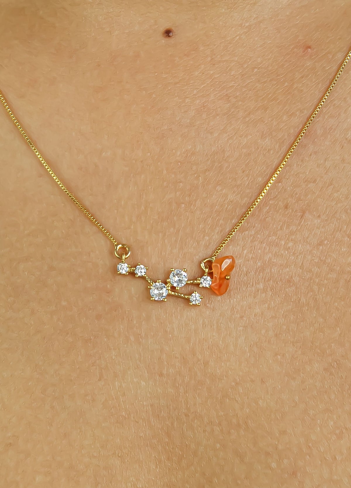 Star cancer zodiac necklace bombay sunset
