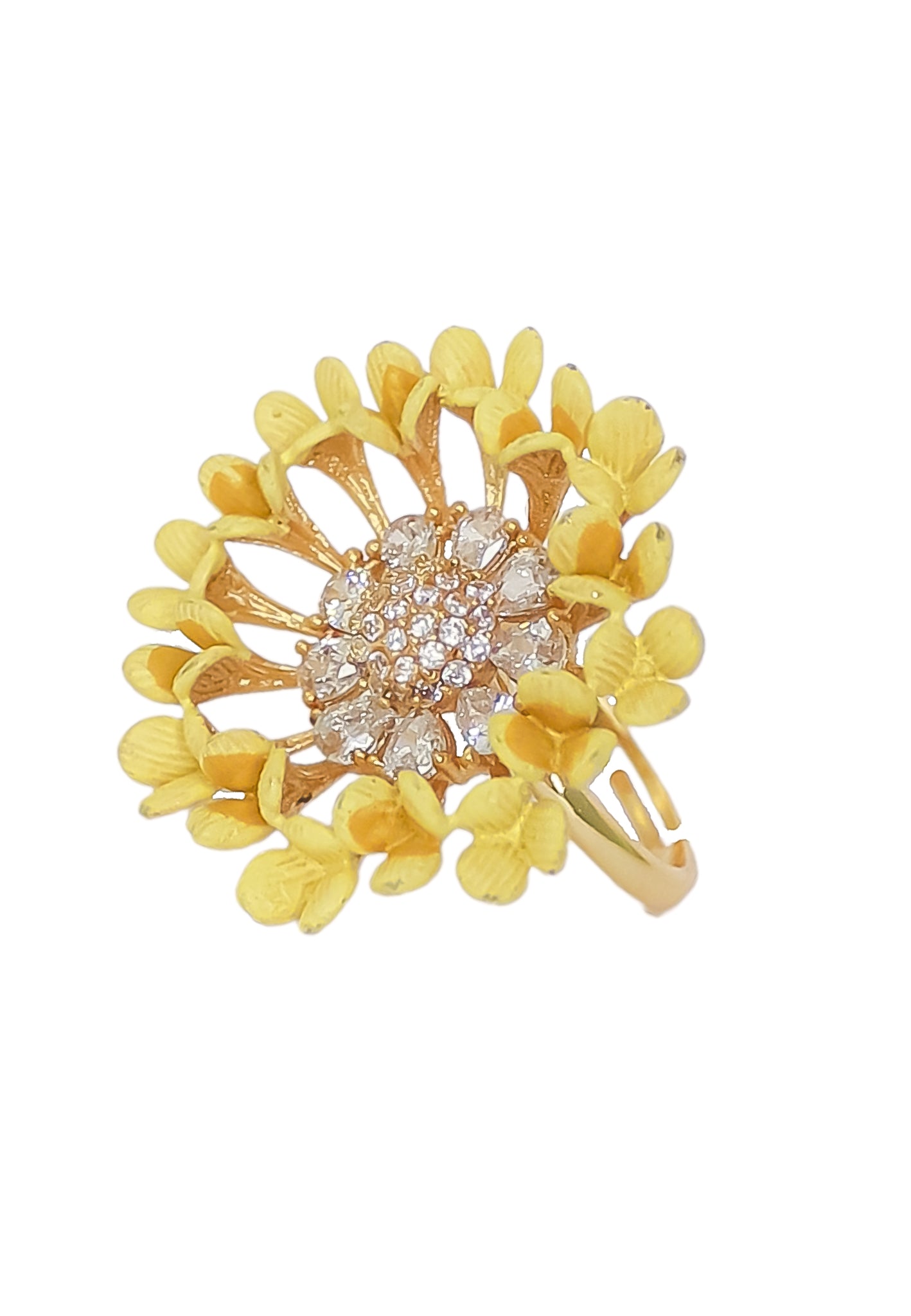 vivid daisy ring Bombay Sunset