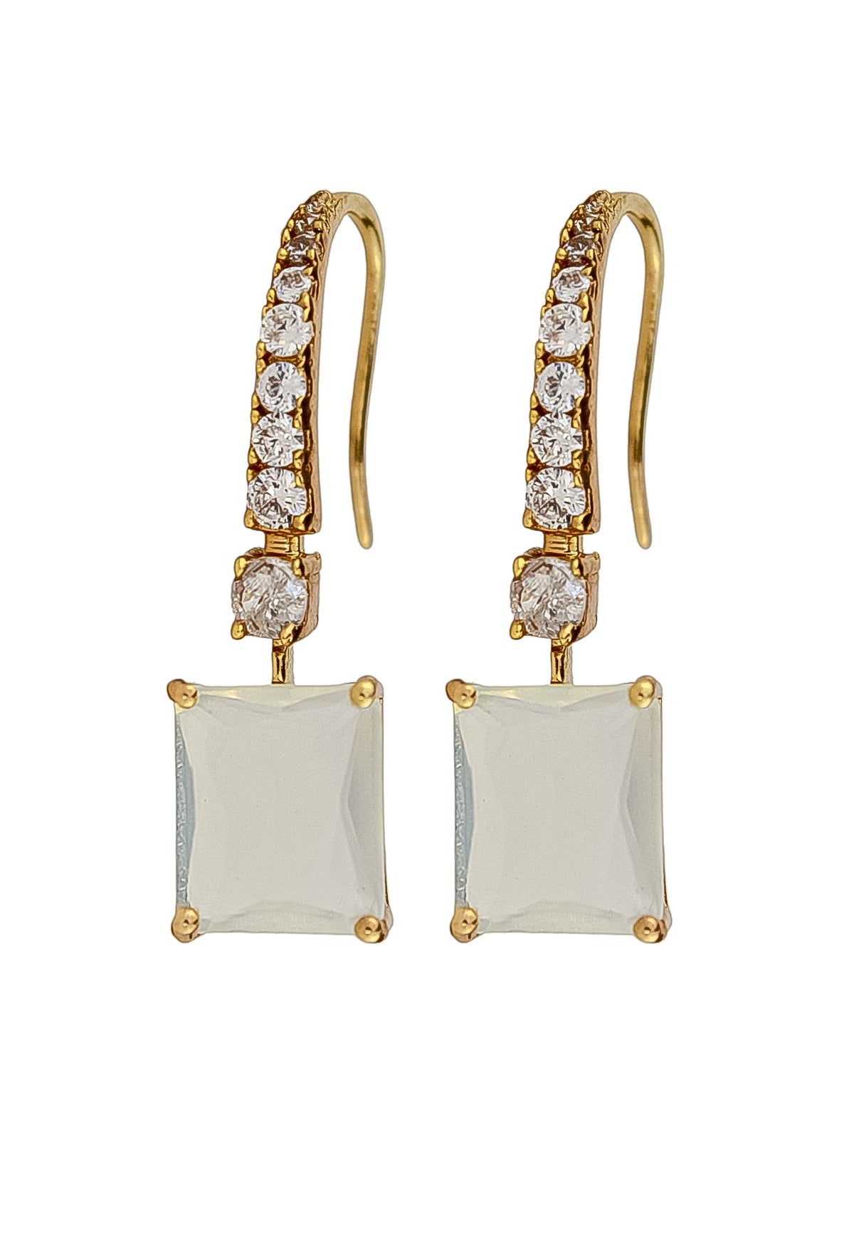 Golden benares earrings bombay sunset