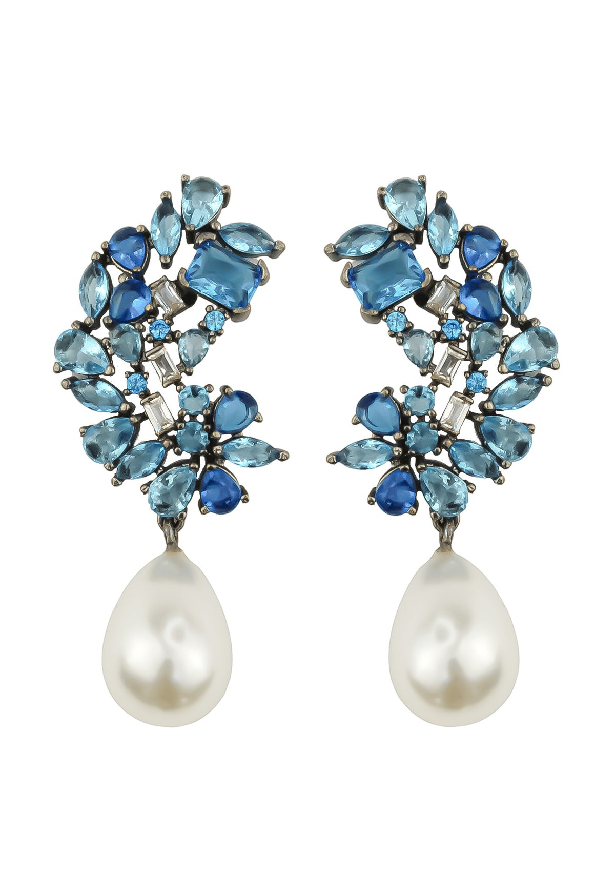 Frosty pearl earrings below 50 big bridal bride bridesmaid bombay sunset