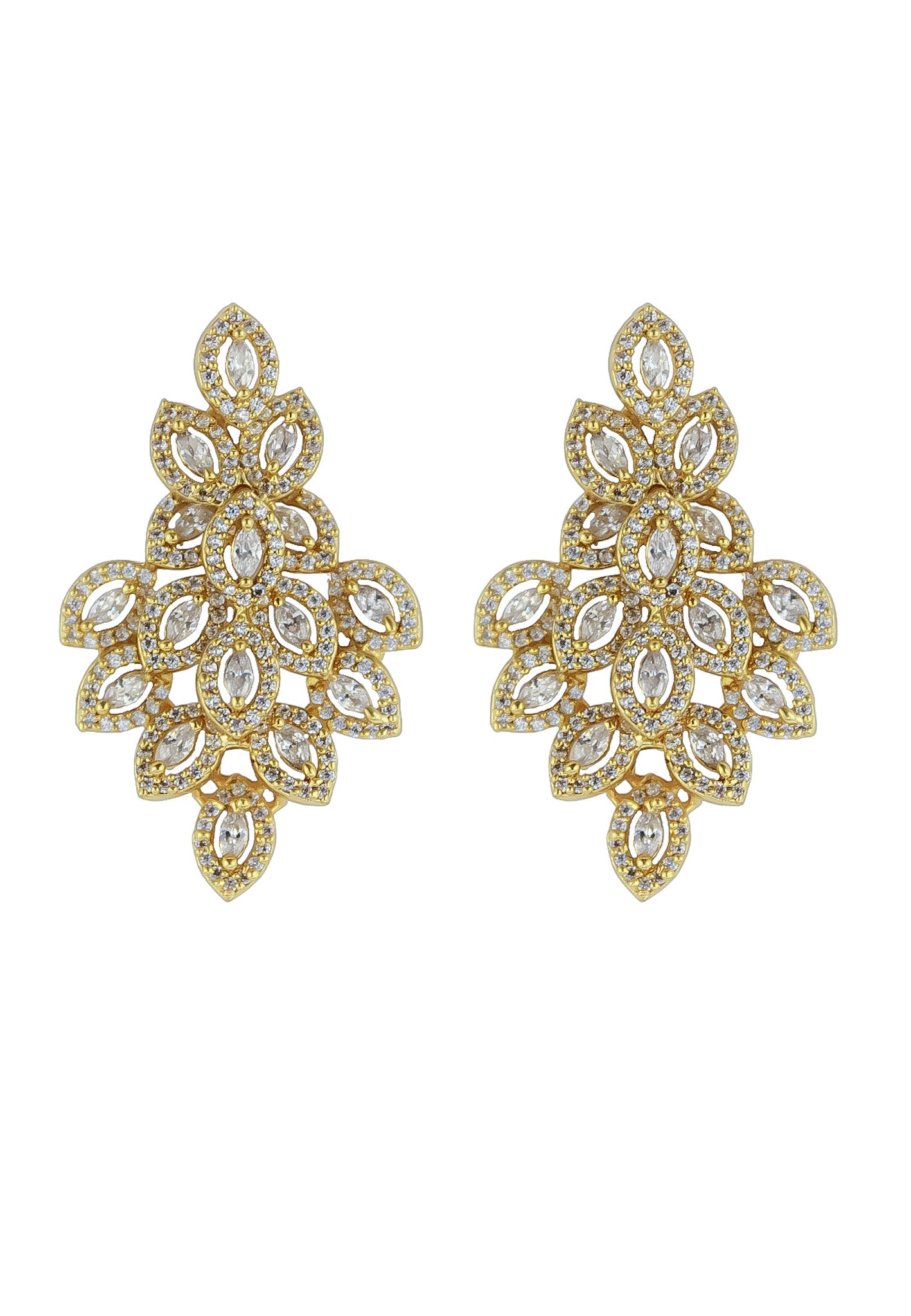 zirconia jazmin earrings Bombay Sunset