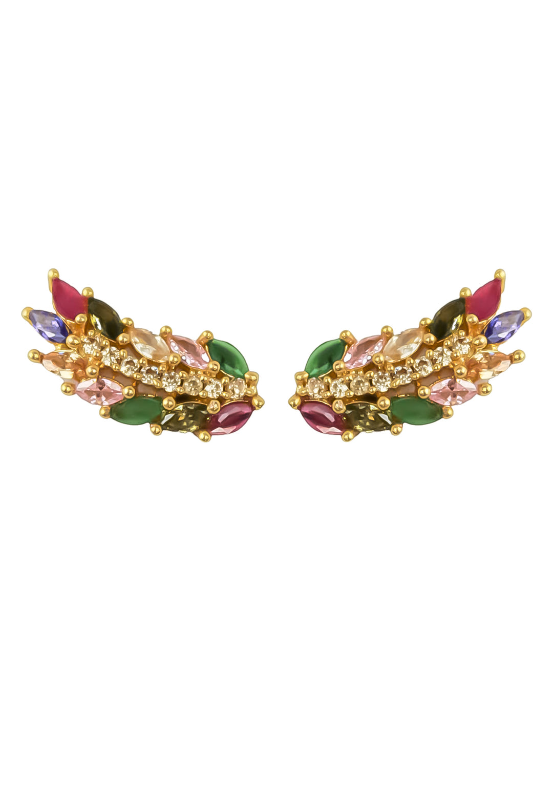 golden wings earrings Bombay Sunset
