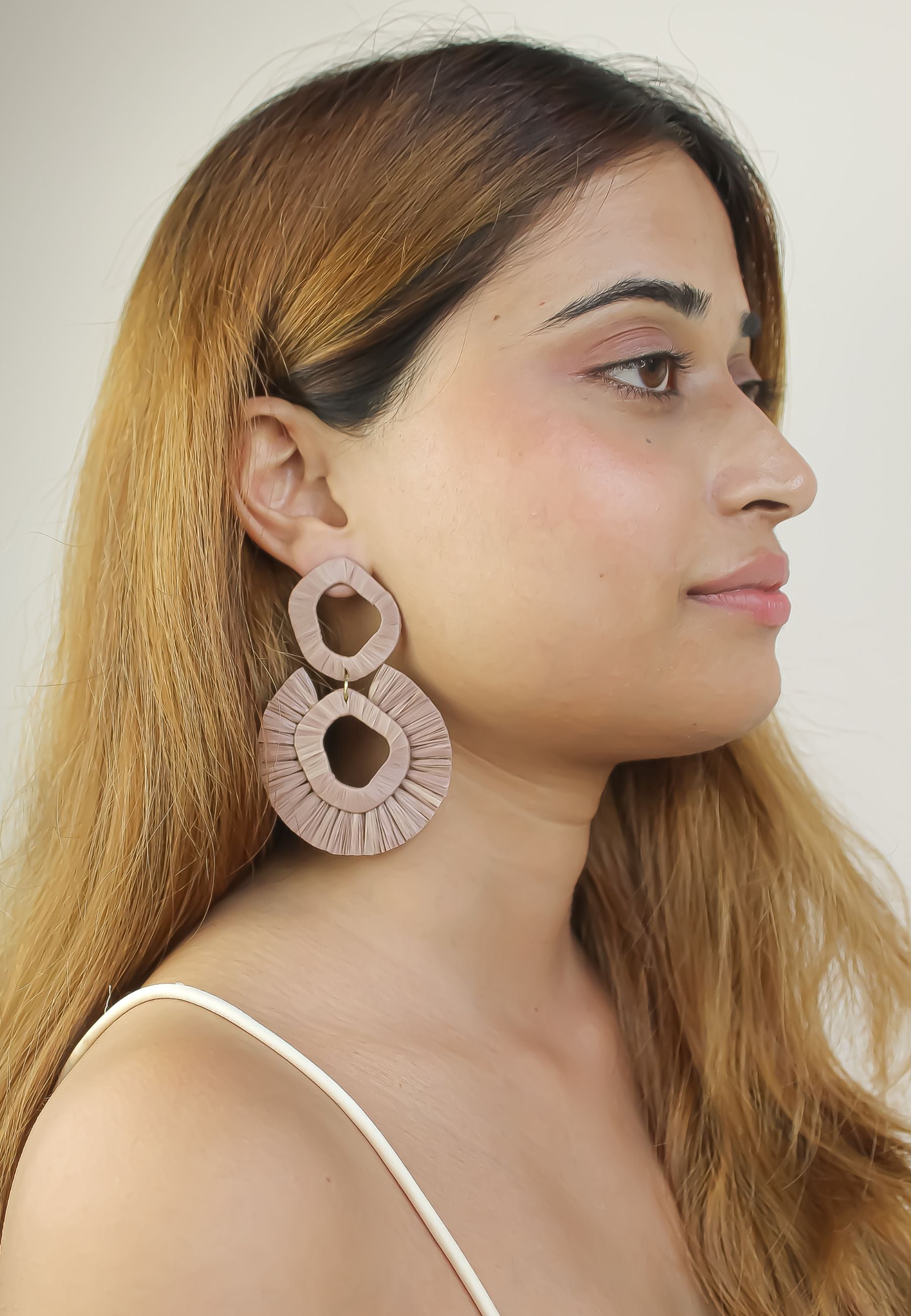 mnemba earrings Bombay Sunset