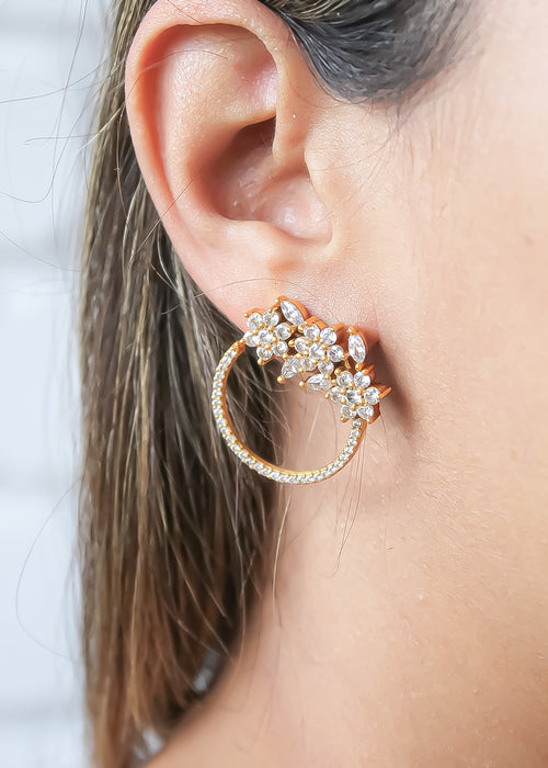 Golden Salamander Earrings Bombay Sunset