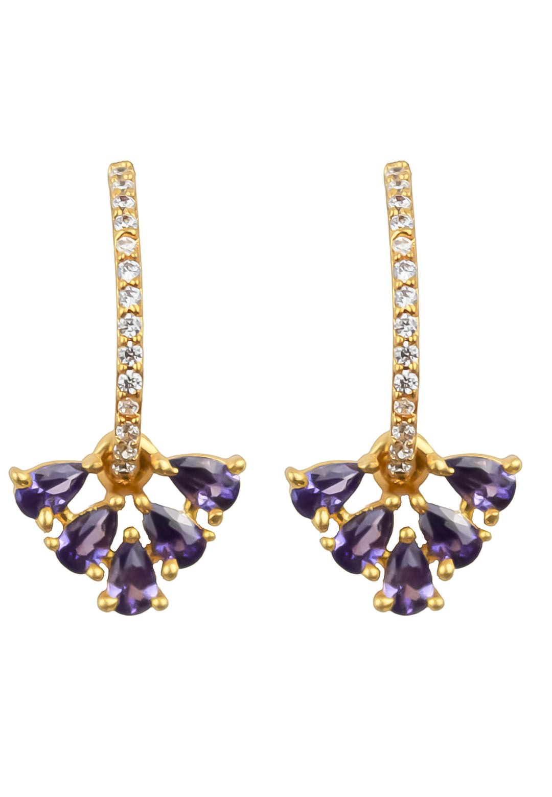 bindweed earrings Bombay Sunset