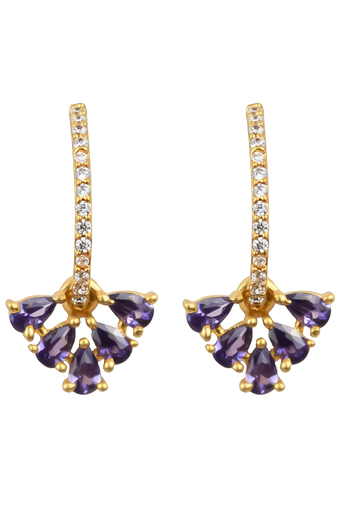 Bindweed earrings bombay sunset