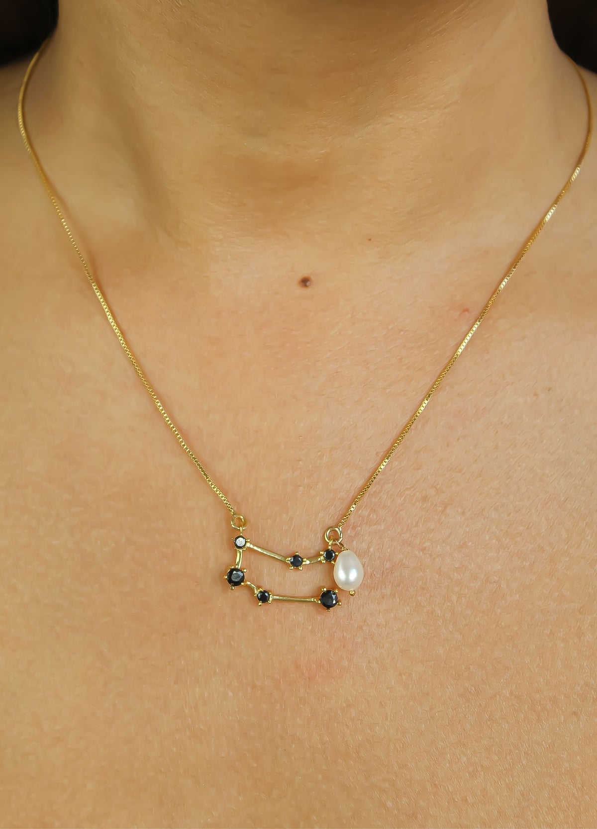 Constellation gemini zodiac necklace bombay sunset
