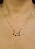 Load image into Gallery viewer, constellation gemini zodiac necklace Bombay Sunset
