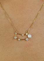Load image into Gallery viewer, Star Gemini Zodiac Necklace Bombay Sunset
