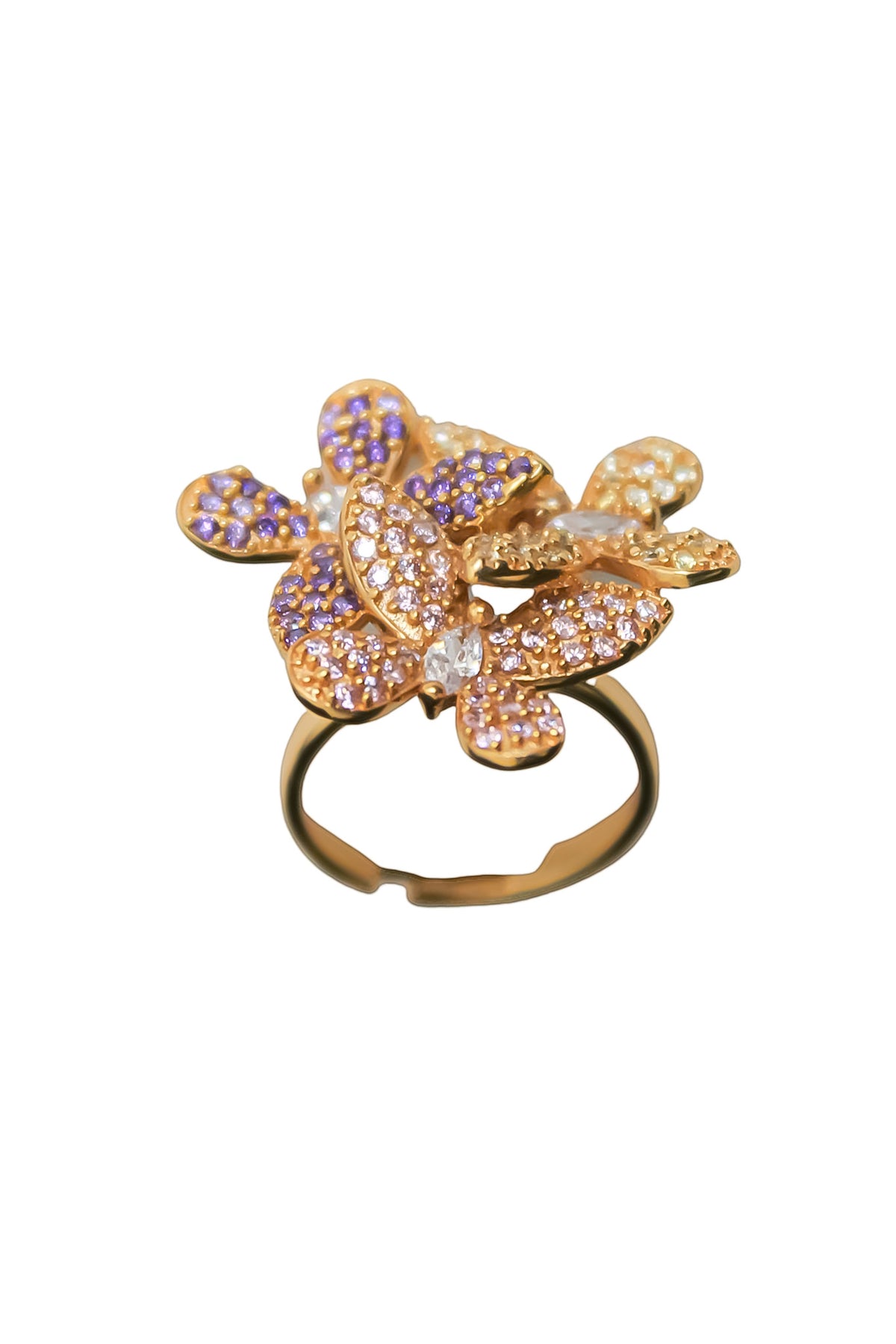 African butterfly ring bombay sunset