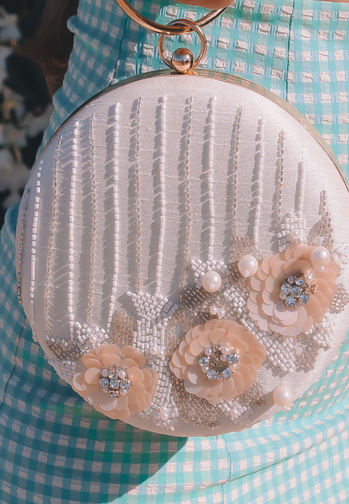 Mist clutch hvid taske bombay be sunset