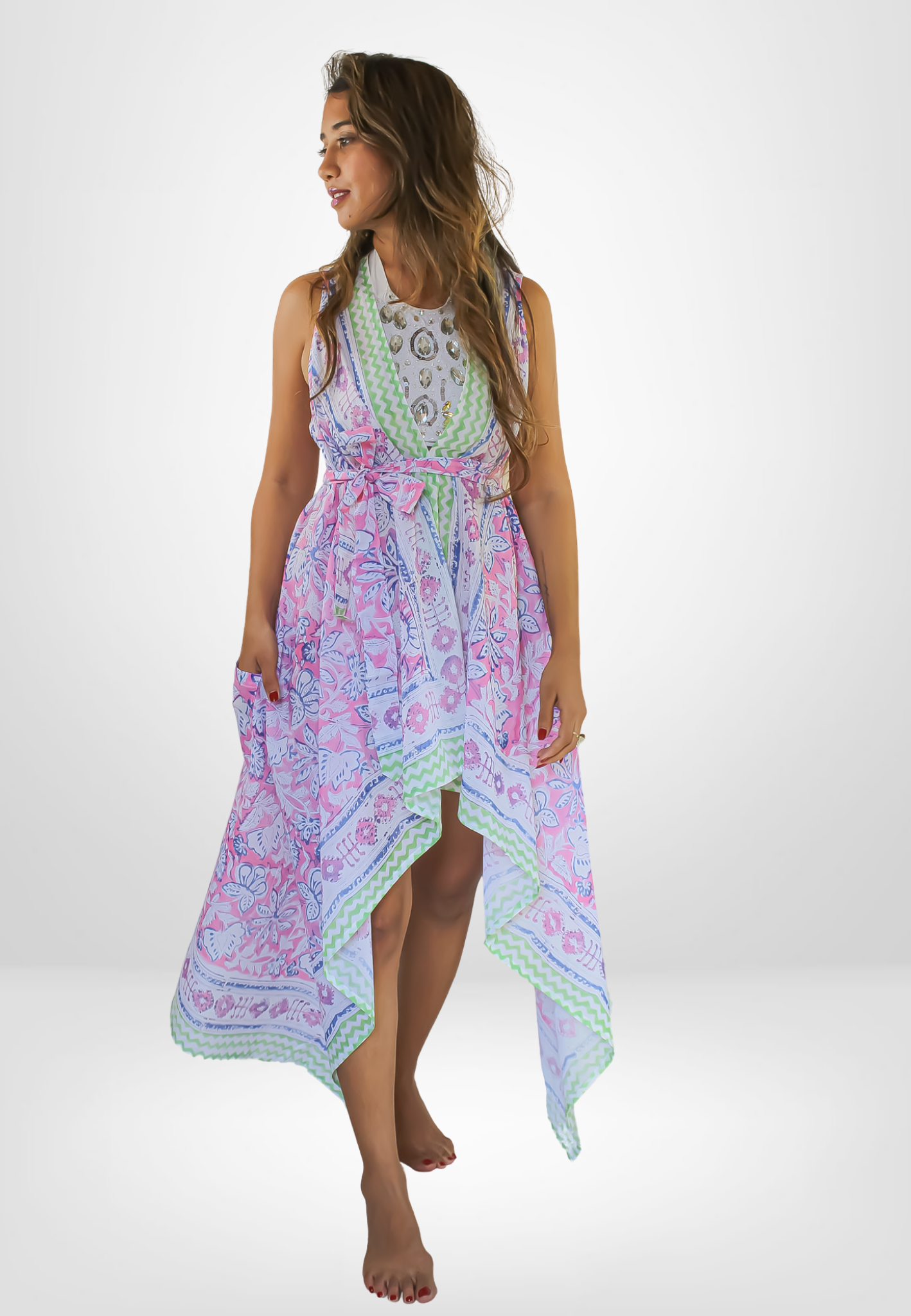 crayon boho dress Bombay Sunset