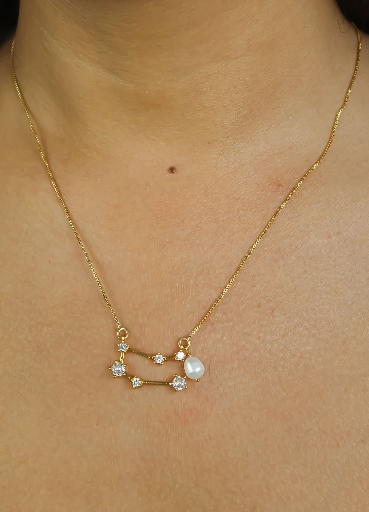 Constellation gemini zodiac necklace bombay sunset